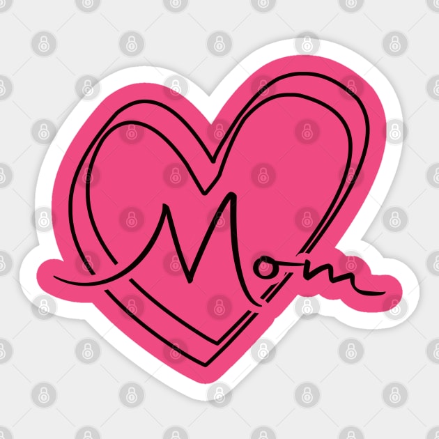 Mom's love Sticker by Debrawib